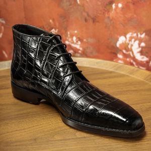 Zapatos Oxford de Cuero Genuino para Hombre, con Punta Cuadrada, con Cordones, para Todas las Temporadas, para Oficina, Envío Directo - Product Image 3