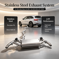 Échappement Catback OEM en acier inoxydable 304 avec valve électronique pour Mercedes-Benz GLC260 GLC300 X254 2.0T 2024+ – Optimisation de la puissance à haut et bas régime