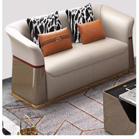 Canapé en cuir italien de luxe léger, moderne et simple, en cuir de vachette pleine fleur, pour villa, chambre à coucher, appartement, combinaison de meubles de style chinois