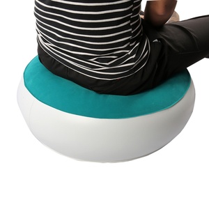 Modern PVC Flocking <b>Inflatable</b> Petals Shape One-Seater <b>Sofa</b> Tiger Sectional Home Furniture Living Room Hotel Use - Product Image 5
