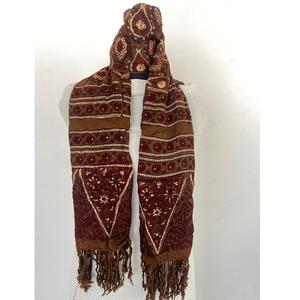 Bloc à main Ryon doux ethnique de qualité supérieure étole d'impression Ajrakh impressions artistiques lavable en Machine parfait pour les looks d'événements de bureau - Product Image 6