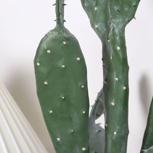 Cactus Artificial Dream Castle de 46 cm, Bonsái de Múltiples Cabezas, Planta Decorativa Plana para Interiores, Adorno para el Hogar Estilo Desierto - Product Image 1