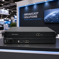 Modulateur IP QAM 64 canaux Huafan avec multiplexeur et brouilleur 64QAM, construction métallique pour système de tête de réseau de télévision par câble DVB-C