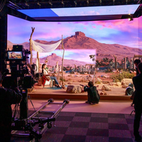 P0.6 P0.9 P1.25 P1.95 P2 UHD 3D Virtual VR Producción 8K Estudio de TV Producción virtual Pantalla micro LED Panel de pared de video