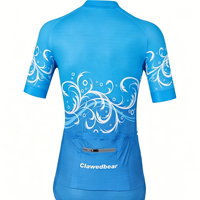 Traje de Ciclismo Azul Ligero y Transpirable para Mujer, Ecológico, con Múltiples Opciones de Diseño, Pantalones Cortos Personalizables, Resistente al Viento