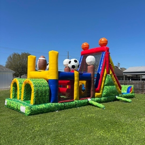 Equipo de Juegos al Aire Libre Personalizado, Juego <span class=keywords><strong>Inflable</strong></span> Comercial para Niños, Pista de Obstáculos <span class=keywords><strong>Inflable</strong></span> para Negocios de Alquiler - Product Image 1