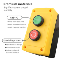 HBAN Fournisseur Boîtier d'arrêt d'urgence, plastique 22mm ABS, symbole haut/bas jaune, boîtier bouton marche/arrêt