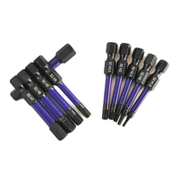 Embouts de tournevis à tête hexagonale magnétiques personnalisés H1.5-8, phosphate noir, tige hexagonale de 1/4 pouce
