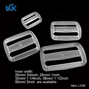 Hebillas de Clip lateral de liberación rápida de plástico blanco transparente, LA27-30 de correas de sujeción de 30mm, venta al por mayor - Product Image 6