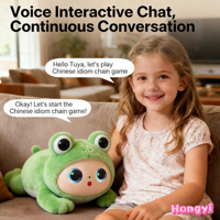 Jouet en peluche personnalisé OEM ODM avec IA, poupée compagnon avec grand modèle GPT, chatbot DeepSeek, chat vocal, robot parlant, jouet intelligent