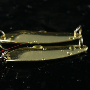Leurre de pêche au bar à 3 hameçons avec spinner, 5,3 cm, 10 g, métallique, à plumes, pour eau douce - Product Image 5