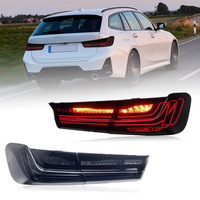 Feux arrière LED de remplacement pour BMW Série 3 M3 2019-2025, style CLS, ensemble de feux arrière, lentille rouge transparente, feux de recul et de freinage