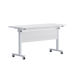 Moderno portatile pieghevole tavolo da tavolo per alberghi e scuole struttura in acciaio durevole per la formazione di piccoli mobili da ufficio - Product Image 1
