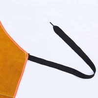 Tablier de barbecue de soudeur résistant à l'acide et à la flamme en cuir de vache fendu imperméable à l'eau Tablier personnalisé bon marché résistant à la chaleur