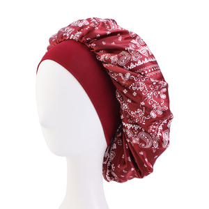 Nouveau <span class=keywords><strong>Pas</strong></span> <span class=keywords><strong>Cher</strong></span> Large Bande Paisley Motif <span class=keywords><strong>Satin</strong></span> Femme Beauté <span class=keywords><strong>Bonnet</strong></span> Vie Quotidienne Long Sèche-Cheveux Designer <span class=keywords><strong>Bonnet</strong></span> Femmes - Product Image 6