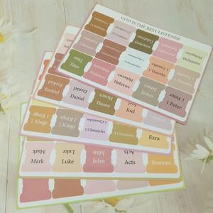 Onglets de livre stratifiés auto-adhésifs à impression personnalisée onglets d'index biblique autocollants d'étiquette - Product Image 3