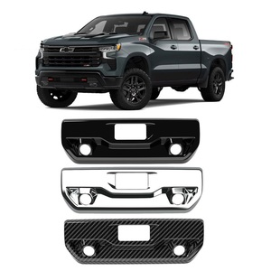 Cubierta de Manija de Puerta Trasera Cromada ABS WZXD con Orificio para Cámara Compatible con Silverado HD 1500 2019 2022 2025 - Product Image 4