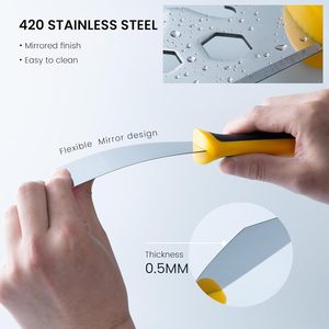 Voomey 6 Stuks 420 Roestvrijstalen Verf Schraper Gereedschap Gipsplaten Mes Set Voor Renovatie Van Oude Muren Gebruikt Voor Het Aanbrengen Van Stopverf Verwijderen - Product Image 5