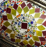 Base de lampe de table turque en métal à faire soi-même pour lampe en mosaïque, art déco vintage, lampe de chevet romantique faite à la main