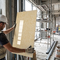 Panneau mural en marbre UV personnalisé, feuille décorative en PVC pour projets hôteliers, villas et maisons, avec solutions de conception graphique