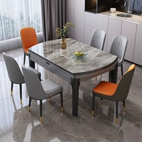 Ensemble table et chaises de salle à manger moderne 6 places, fabrication chinoise, table et chaises pour salle à manger 6 personnes