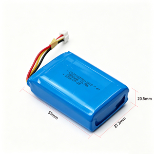 Paket Baterai Li-Polymer 7.4V 2500mAh 103759 Sel Baterai Lithium Ion 3.7V 2500mAh 2S1P Baterai LiPo 7.4V 2.5Ah - Product Image 5