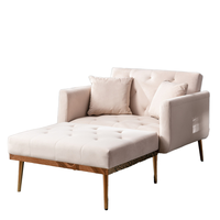 S-A Only Leinen-Stoff Ecksofa-Set Minimalistisches Design für Apartments & Villen Dropshipping in die USA