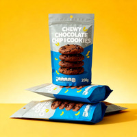 Sachet Doypack Personnalisé de Qualité Alimentaire pour Biscuits, Résistant à l'Humidité, Emballage Recyclable pour Biscuits, Crackers et Gaufrettes