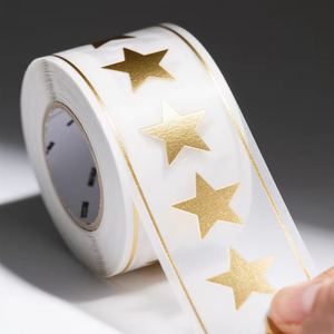 Personalised Customized Roll Waterproof Gold Foil Round <b>Label</b> Printing Custom Business Product Logo Stickers for <b>Packaging</b> <b>Label</b> - Product Image 5