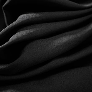 Black Drapey Cotton Polyester Fabric, Soft Breathable Light Suede Cloth by Yard for Dress Shirt Curtain & DIY Crafts - Product Image 2