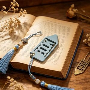 PU Leather Chinese Style Embossed <b>Bookmark</b> with Tassels-Portable Promotional <b>Gift</b> for Book Lovers - Product Image 5