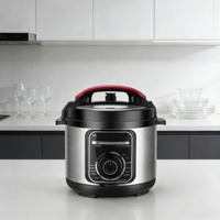 Autocuiseur Électrique Intelligent Portable 5L/6L de Haute Qualité, Écologique, avec Revêtement Antiadhésif en Acier Inoxydable, Idéal pour Hôtels