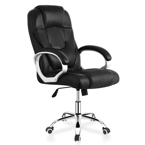 Fauteuil de bureau moderne 2026 en maille PU à dossier haut, pivotant, de luxe, pour dirigeant, en similicuir - Product Image 2