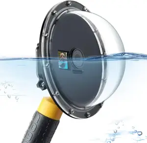 מתחת למים צלילה כיפת יציאת מצלמה עדשת שיכון Waterproof עבור Gopro Hero 9