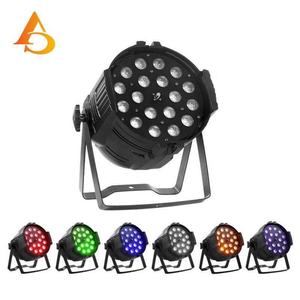 AICPOSE Foco LED Par de 18x18W RGBWA+UV 6 en 1 con Control DMX512, Clasificación IP33 para Iluminación de Escenarios de DJ/Discotecas/Fiestas, 16.7M Colores - Product Image 1