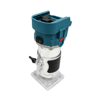 Fresadora Eléctrica Inalámbrica sin Escobillas DC21V, Fresadora Manual Ligera para Bricolaje, Carpintería y Procesamiento de Muebles