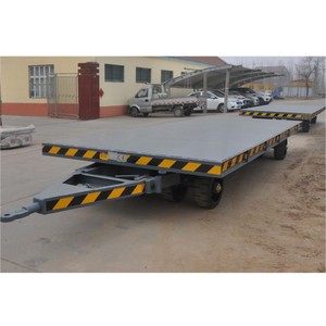 Semi-remorque plateau bleue de 40 pieds à prix abordable pour le transport de conteneurs et de bagages, à vendre - Product Image 4