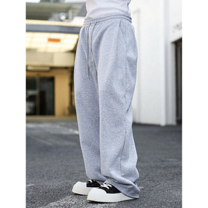Pantalones Deportivos Casuales para <span class=keywords><strong>Hombre</strong></span>, Estilo Americano, a la Moda, Cintura Media, Elásticos, con Cordón, Corte Holgado, Rectos y Largos - Product Image 5