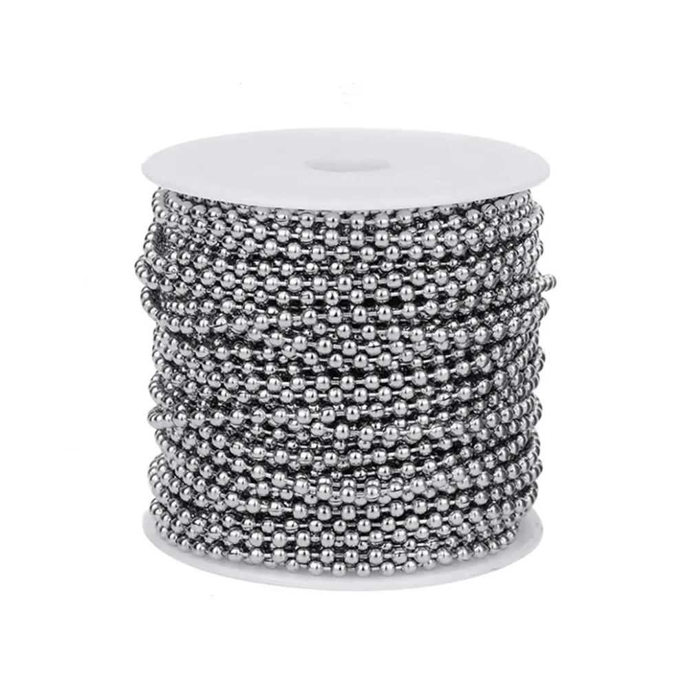 Stainless steel metal ball chain reel ball chain 3mm chrome plated 12mm galvanized 8mm combination chain 10mm