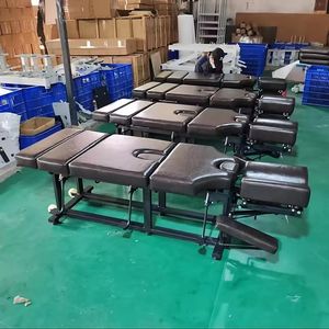 Lettino Chiropratico Professionale a 3 Livelli di Regolazione - Letto Ospedaliero Multifunzione Portatile per Riabilitazione Fisioterapica - Product Image 1