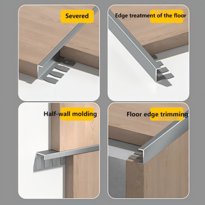 Bande <span class=keywords><strong>de</strong></span> bordure à chevrons en alliage d'aluminium pour la <span class=keywords><strong>transition</strong></span> <span class=keywords><strong>de</strong></span> la selle <span class=keywords><strong>de</strong></span> carreaux <span class=keywords><strong>de</strong></span> sol en bois. - Product Image 4