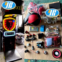 Nouvelle conception de kits de jeu d'arcade de boxe électronique à monnayeur pour sports d'intérieur, avec système de test par marteau et tickets de prix