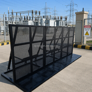 Barriera di Controllo Folla Autoancorante in Acciaio, Barriera per Controllo Accessi, Sicurezza Perimetrale per Eventi e Consolato - Product Image 1