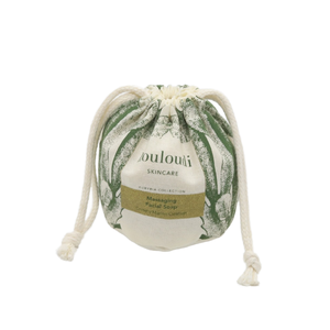 Pochette à cordon en coton et lin de haute qualité pour cosmétiques et soins de la peau, sac à maquillage anti-poussière en coton avec logo personnalisé imprimé, idéal pour les cadeaux - Product Image 5