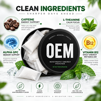 Pochettes Énergétiques Nootropiques Personnalisées Marque Privée, Suppléments Oraux à la Gaulthérie, Fabricant OEM ODM de Nutrition Fonctionnelle