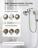 Ensemble de filtres de douche directement de l'usine avec douchette et pommeau de douche pluie pour élimination du chlore dans la salle de bain