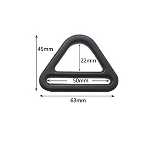 Boucle à trois glissières en alliage de zinc de haute qualité, personnalisable en gros, avec anneau en D incurvé, multicolore, réglable, durable pour ceinture - Product Image 4