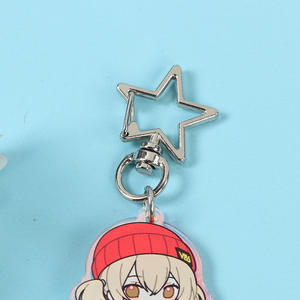 LLavero acrílico para parejas, accesorios pequeños creativos personalizados, sándwich de doble cara, juego bidimensional, Dios original que rodea - Product Image 4