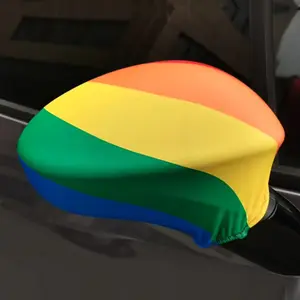 Bandiera dell'orgoglio personalizzata bandiera dello specchio dell'auto arcobaleno bandiera dello specchio LGBT