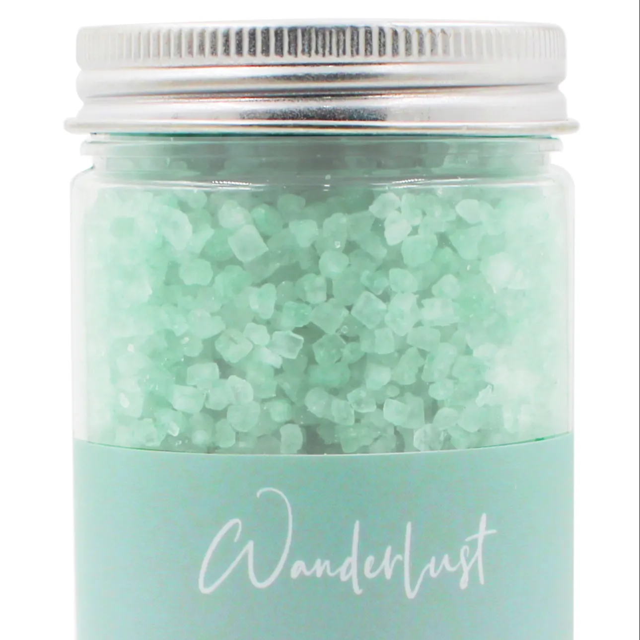 Etiqueta privada de luxo, aromaterapia vegana natural perfumado spa relaxamento cor cristal mergulhar banho sal